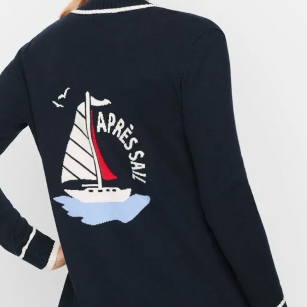 Talbots Navy Sweater “Apres Sail”